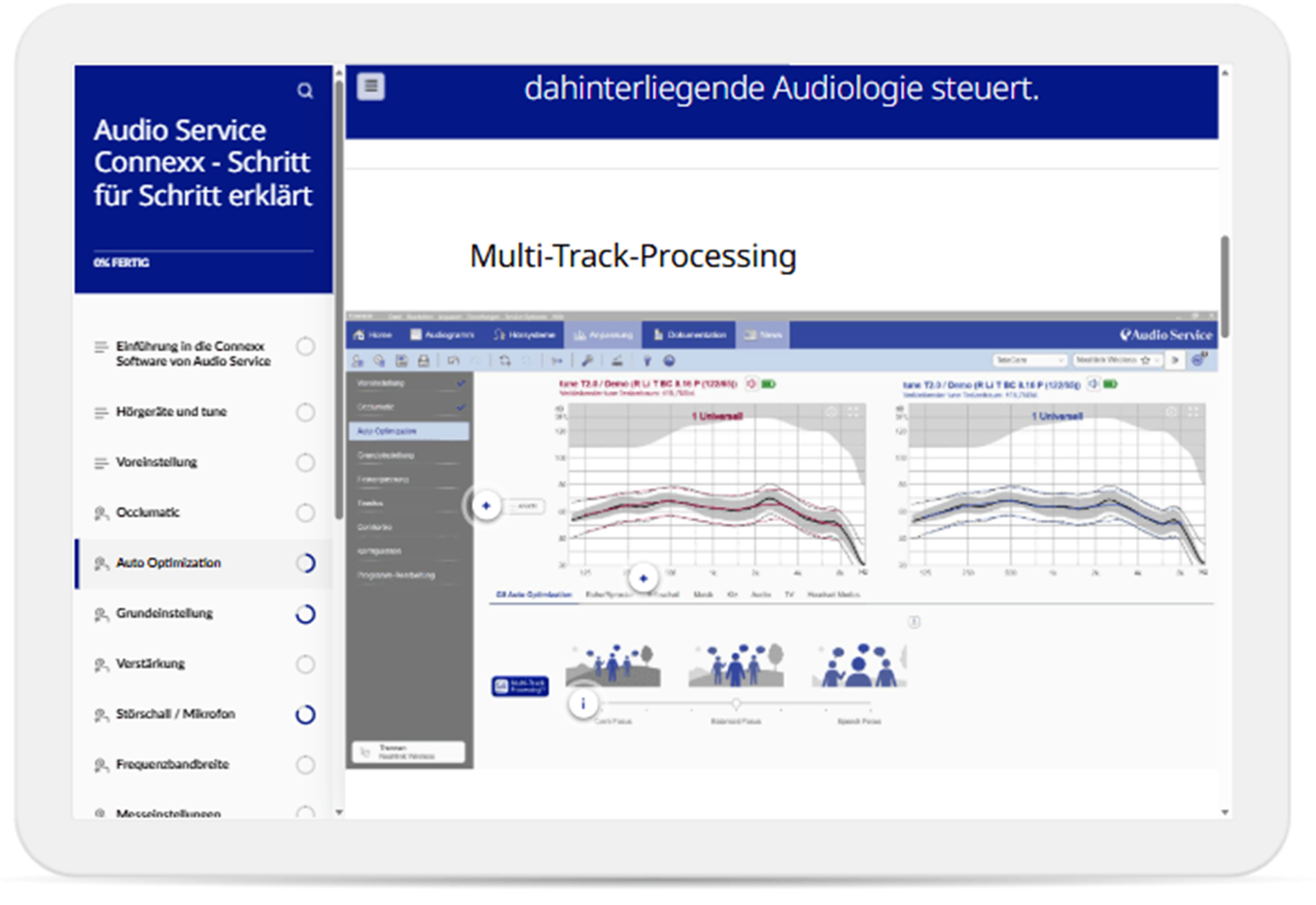 Elearning Audio Screen Layout elearning | Audio Service