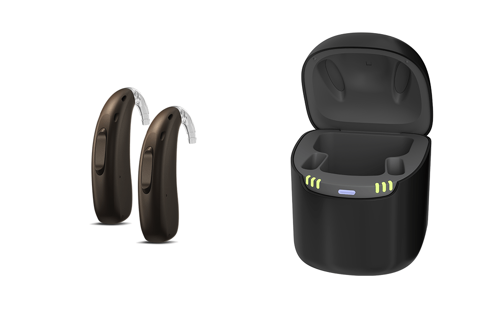 HP LI-Ion G6 BTE Hearing Aids with Charging+ Station